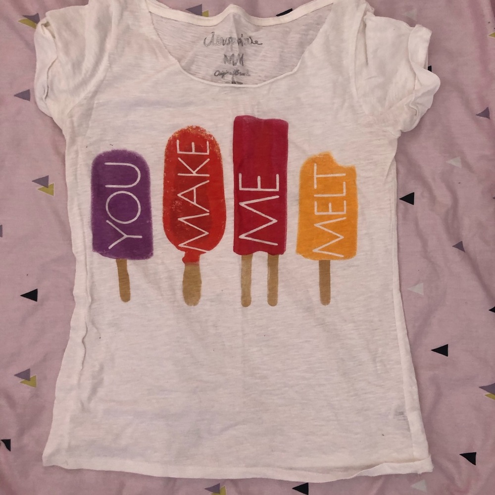 White cute tee
